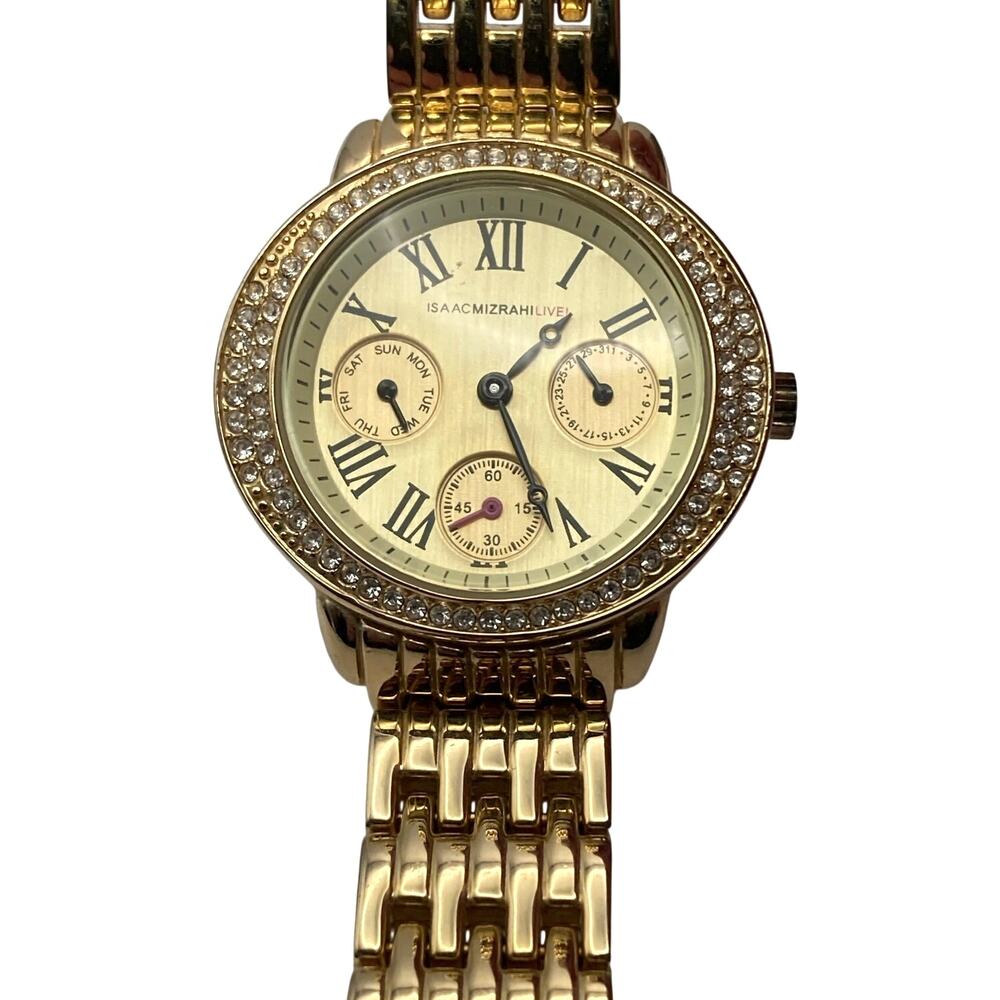Women's Chronograph Isaac Mizrahi Live Watch 36mm - Fresh Battery - Wrist 6.75